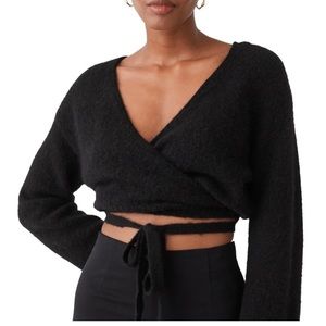 & other stories wrap sweater EUC